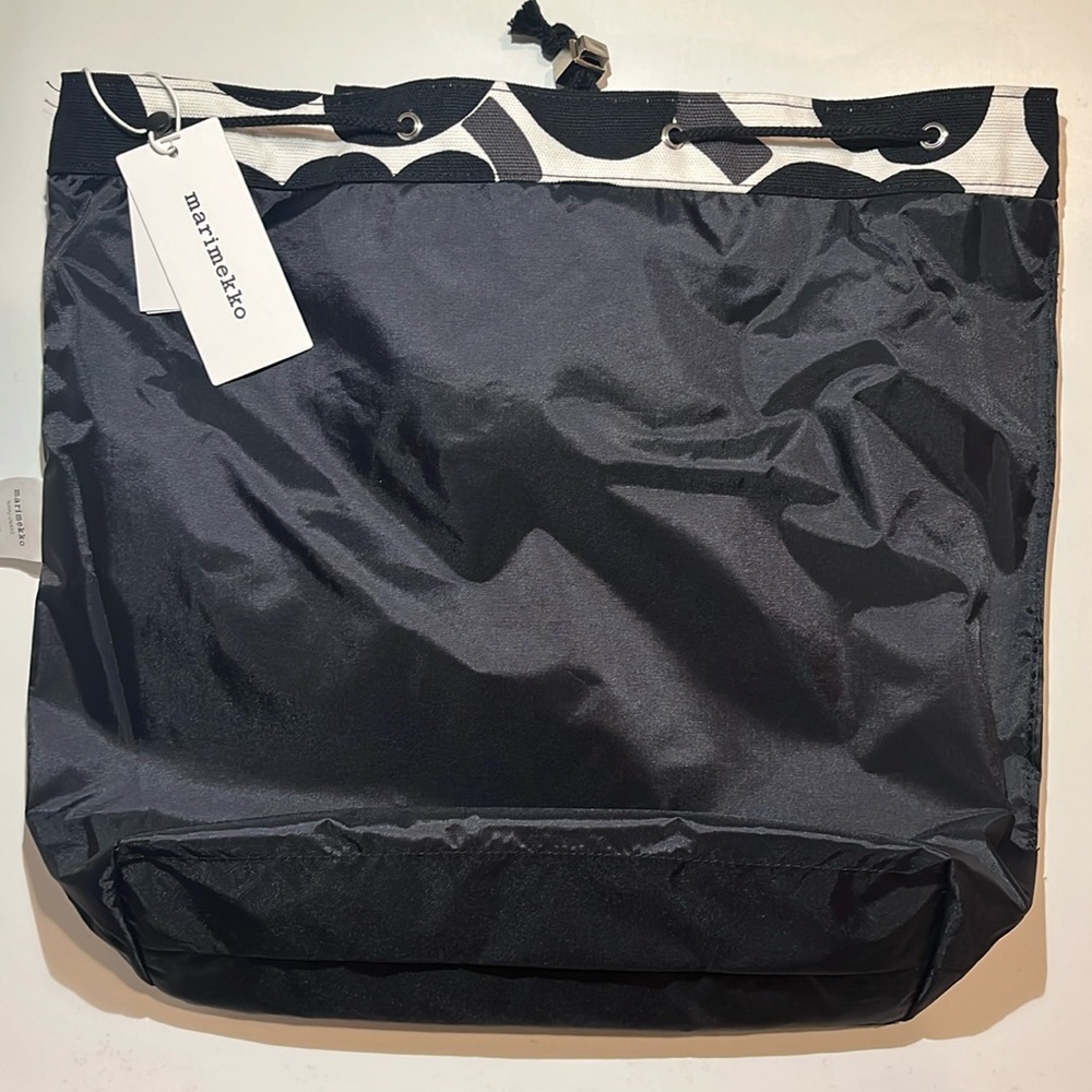 Marimekko Nippu Unikko Backpack - Black/White/Green - Picture 9 of 16